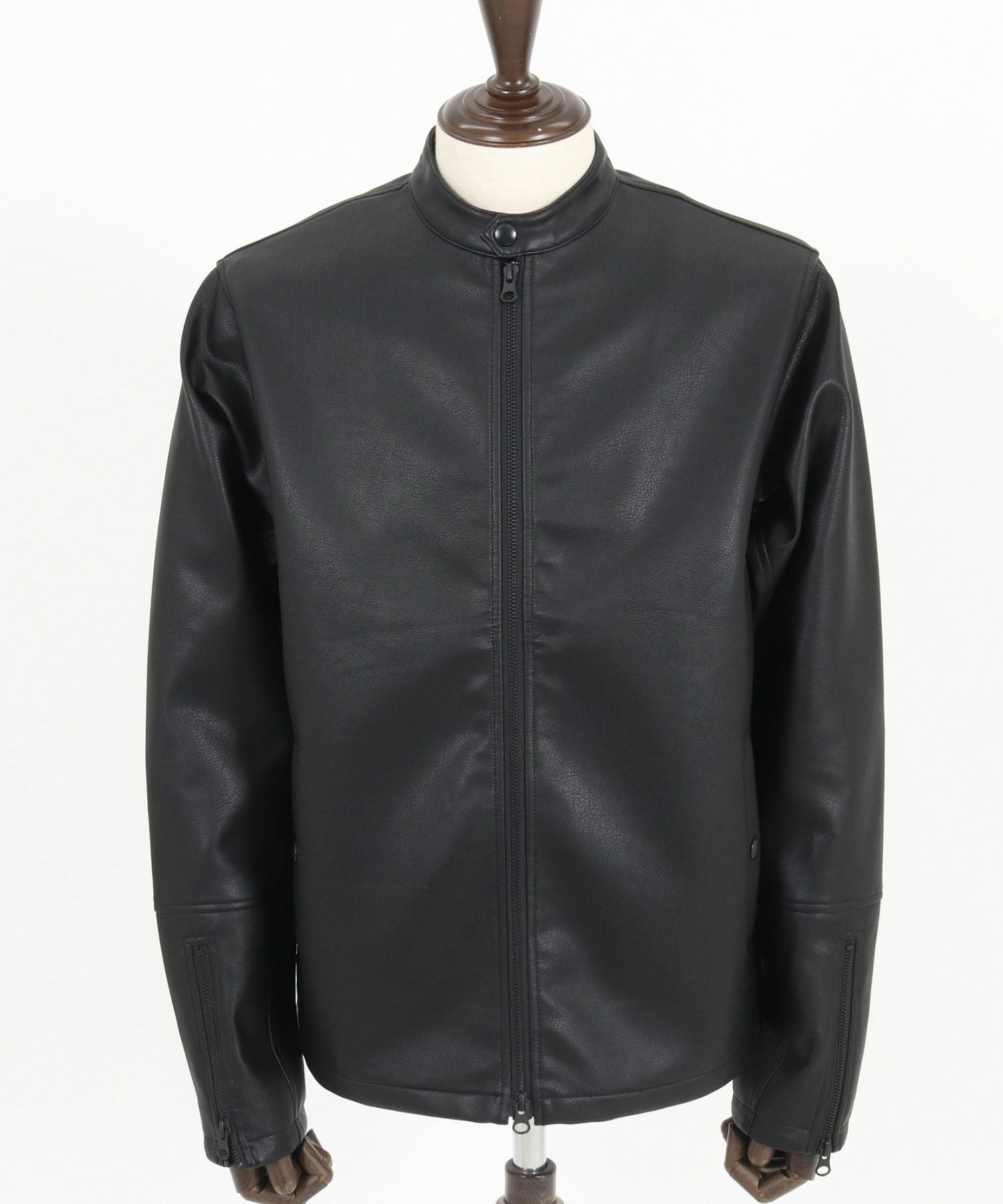 30%OFF【CAMBIO(カンビオ)】Synthetic Leather Single rider jacket