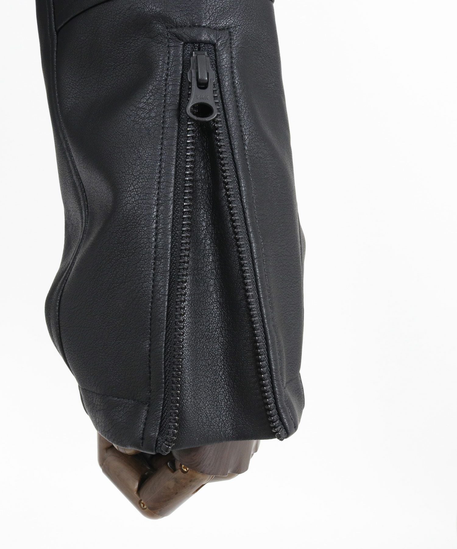 30%OFF【CAMBIO(カンビオ)】Synthetic Leather Single rider jacket