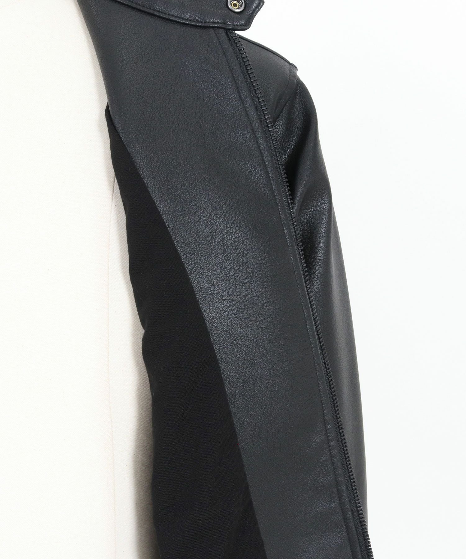 30%OFF【CAMBIO(カンビオ)】Synthetic Leather Single rider jacket