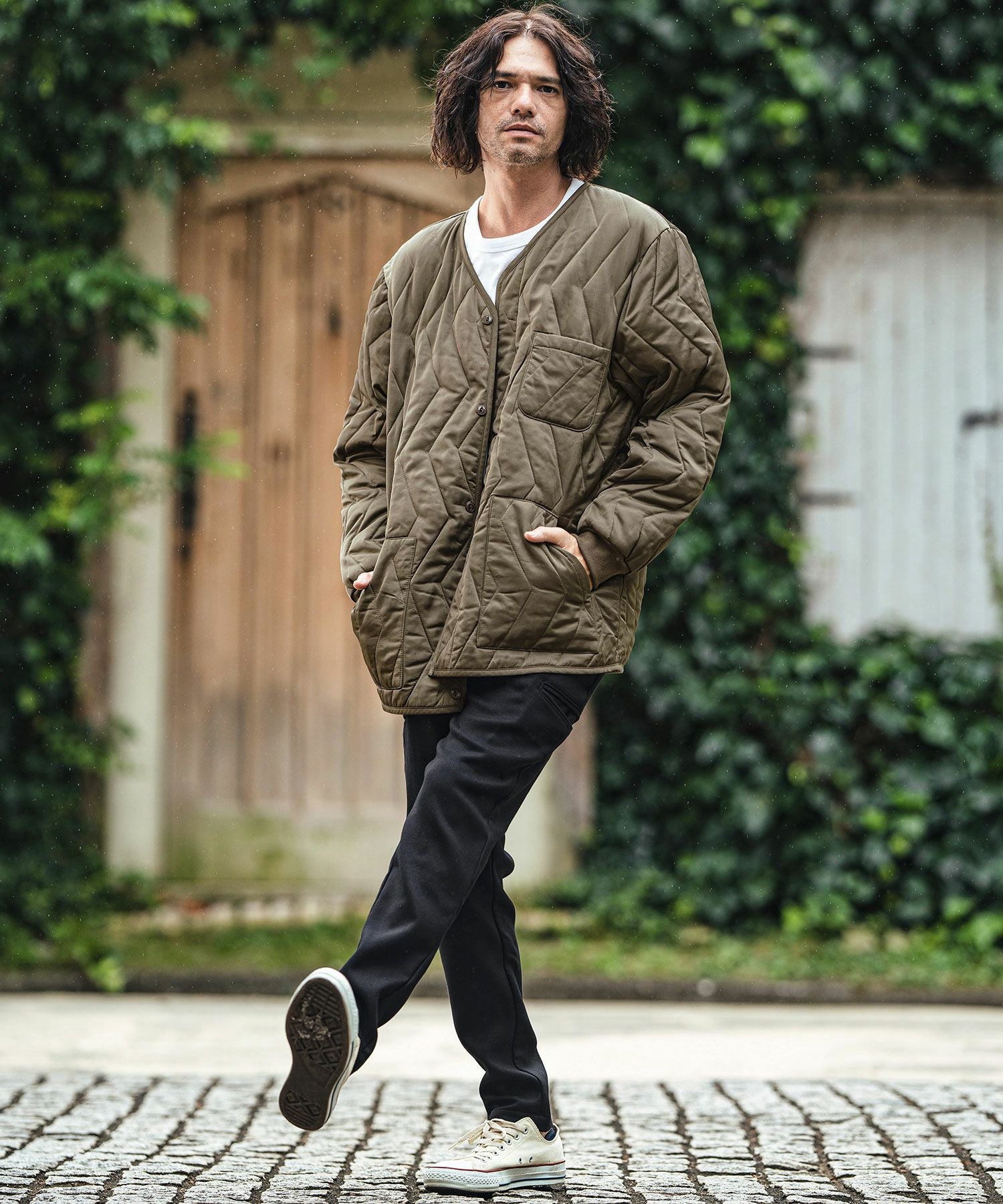 50%OFF【CAMBIO(カンビオ)】Zigzag Quilt Full Button Jacket フル