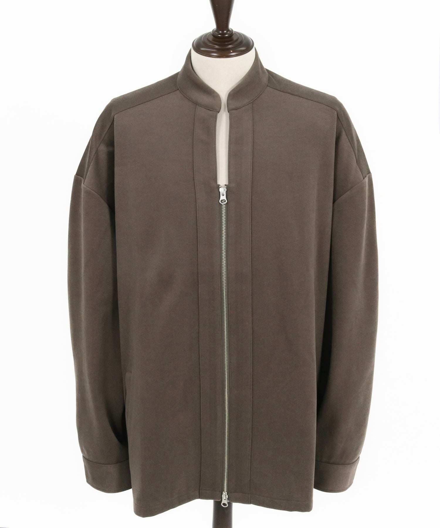 50%OFF【CAMBIO(カンビオ)】 Brushed Span Zipper & Skipper Shirt