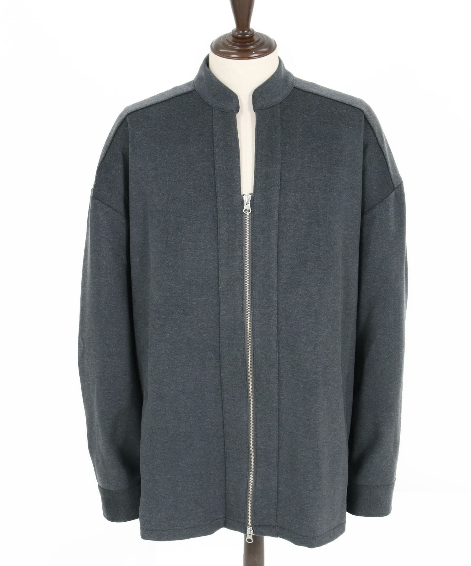 30%OFF【CAMBIO(カンビオ)】 Brushed Span Zipper & Skipper Shirt