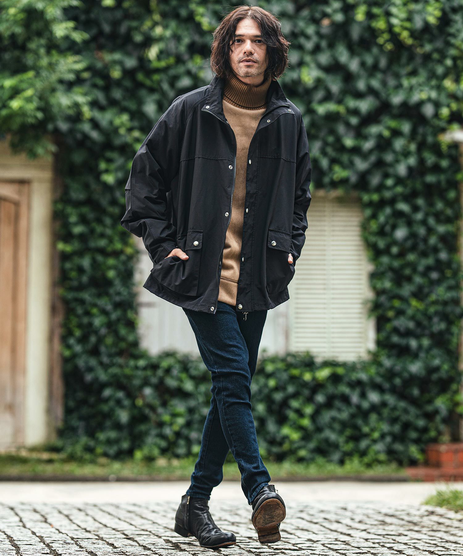 30%OFF【CAMBIO(カンビオ)】60-40クロススタンドカラージャケット