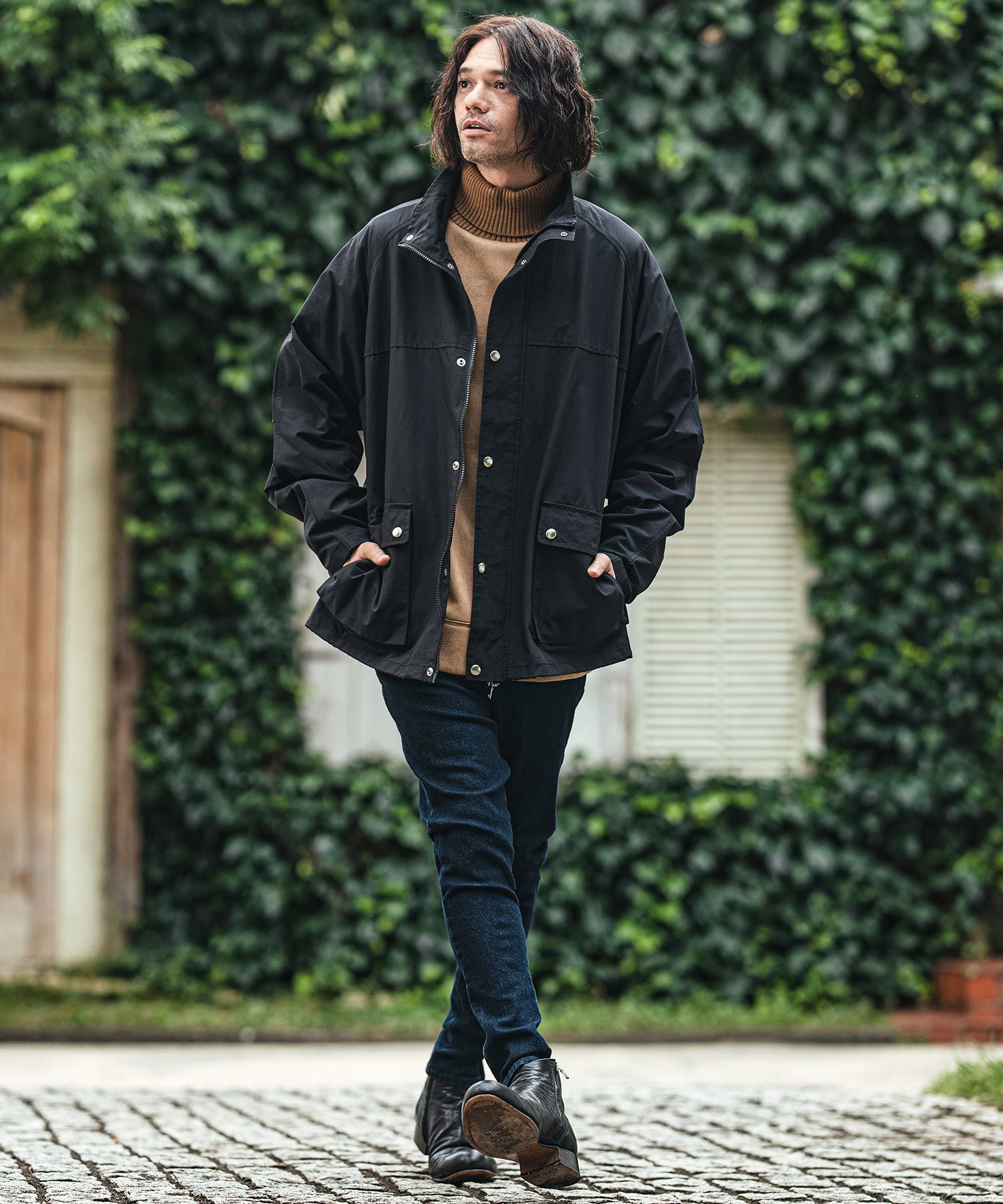 30%OFF【CAMBIO(カンビオ)】60-40クロススタンドカラージャケット