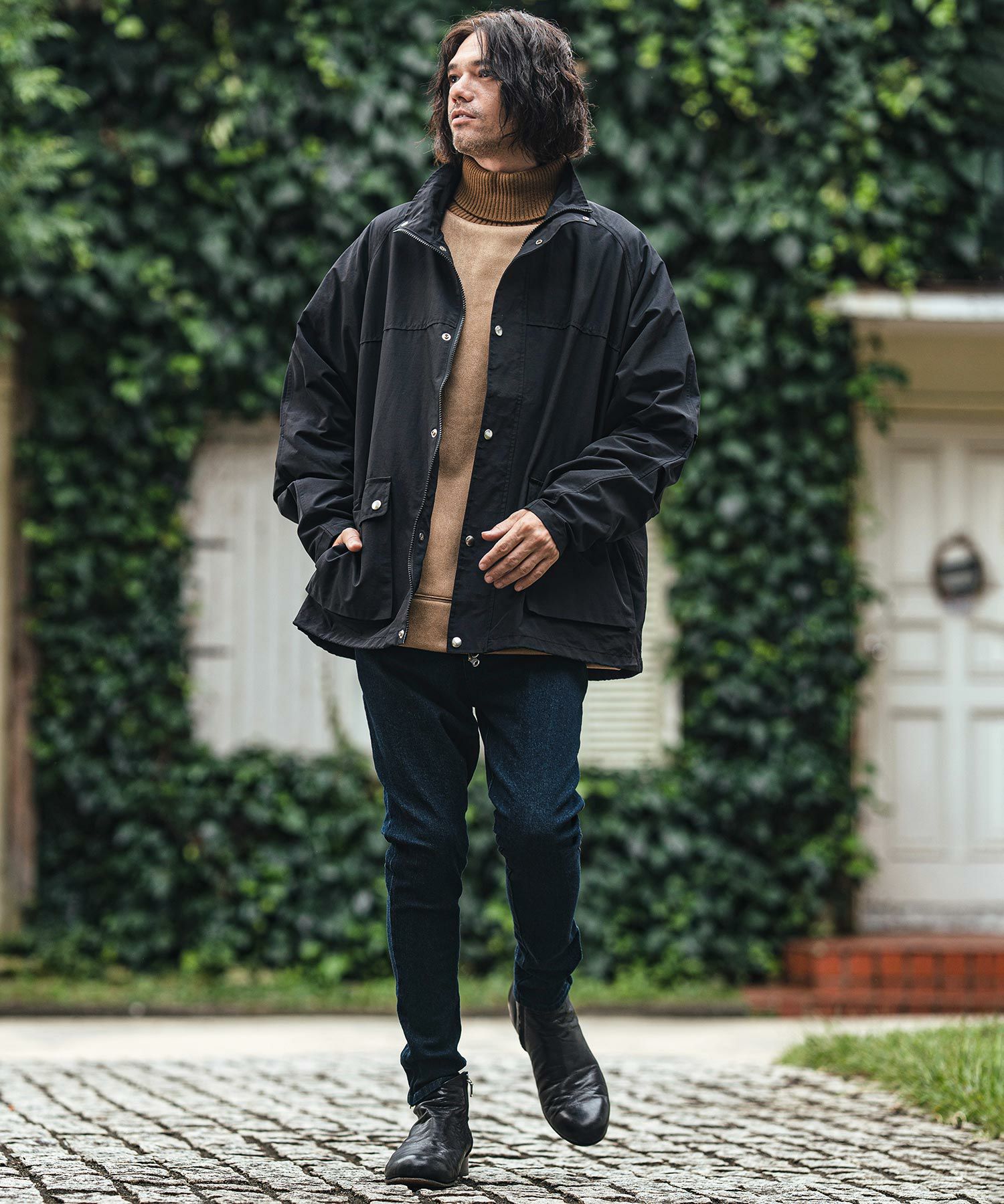 30%OFF【CAMBIO(カンビオ)】60-40クロススタンドカラージャケット