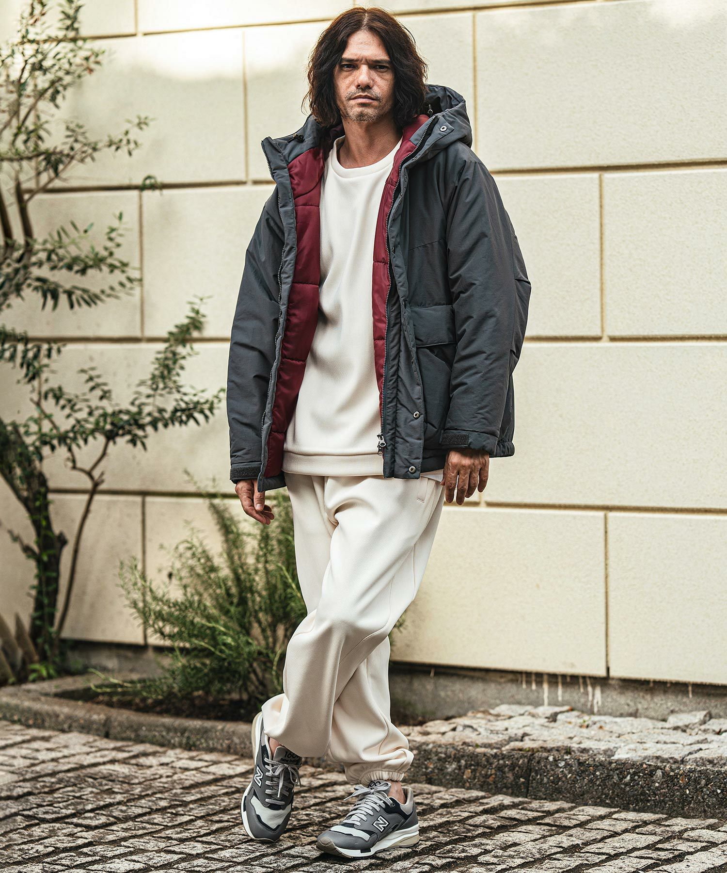 SATUR カビアブラック パーカー YACA（ヤーカ） パーカー Big Silhouette Logo Zip Parka/ビッグ