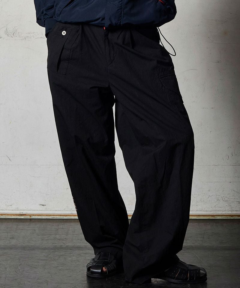 パンツ ego tripping WIDE FOLD BACK TROUSERS EGO TRIPPING(エゴトリッピング)】Sporuge ウールパンツ(626507