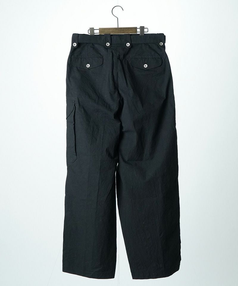 ワークパンツ/カーゴパンツ EGO TRIPPING/FAKE LINE ZIP TROUSERS blk EGO TRIPPING(エゴトリッピング)】MILICHARM カーゴパンツ(626401