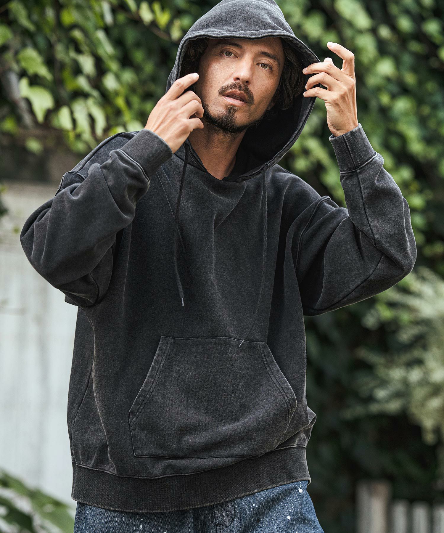 30%OFF【CAMBIO(カンビオ)】Pigment URAKE Pullover Parka パーカー