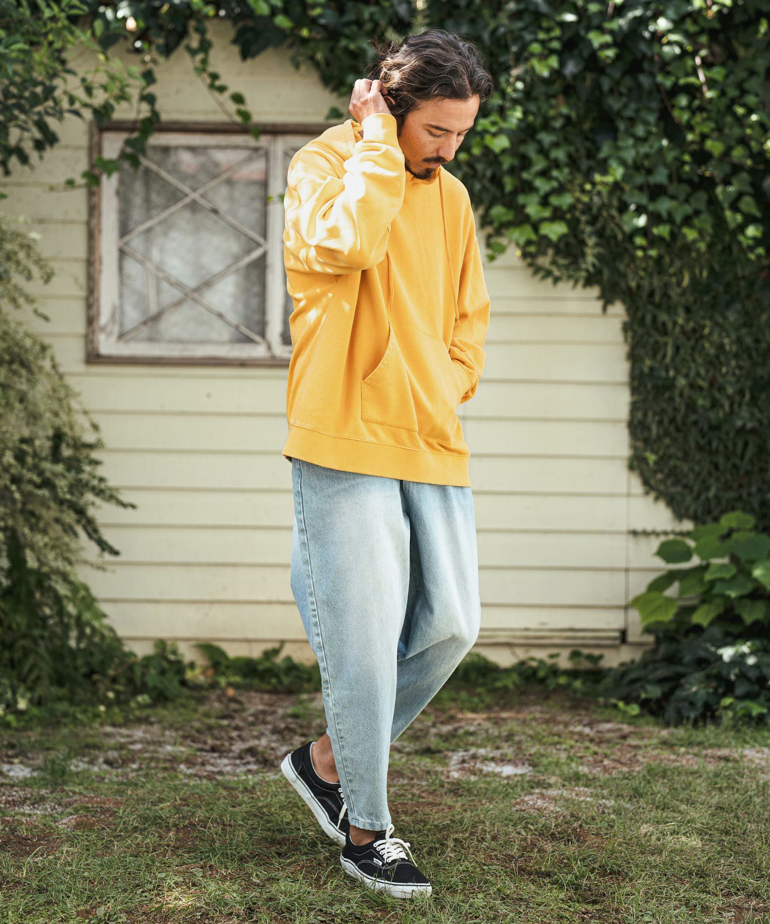30%OFF【CAMBIO(カンビオ)】Pigment URAKE Pullover Parka パーカー