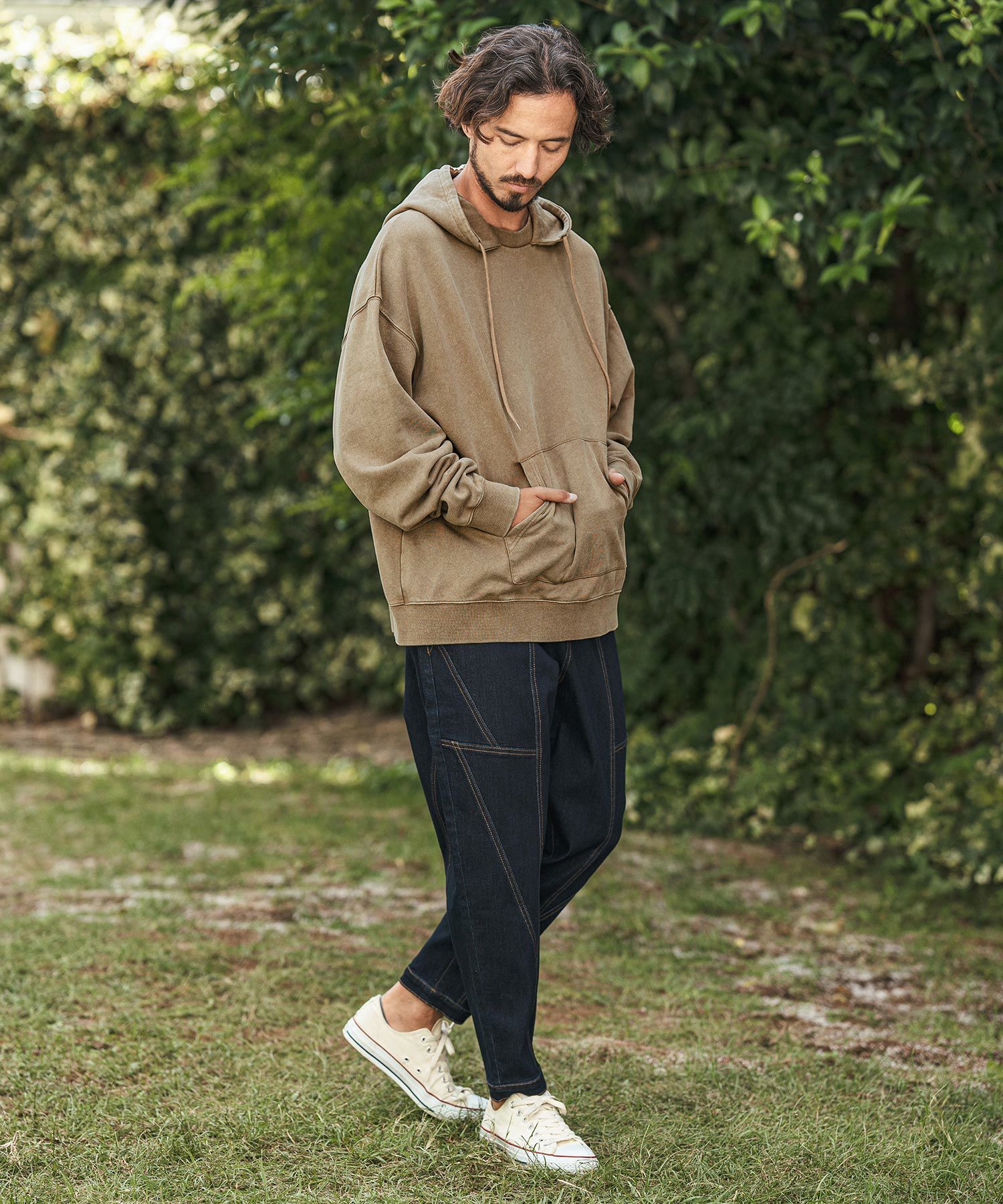 30%OFF【CAMBIO(カンビオ)】Pigment URAKE Pullover Parka パーカー