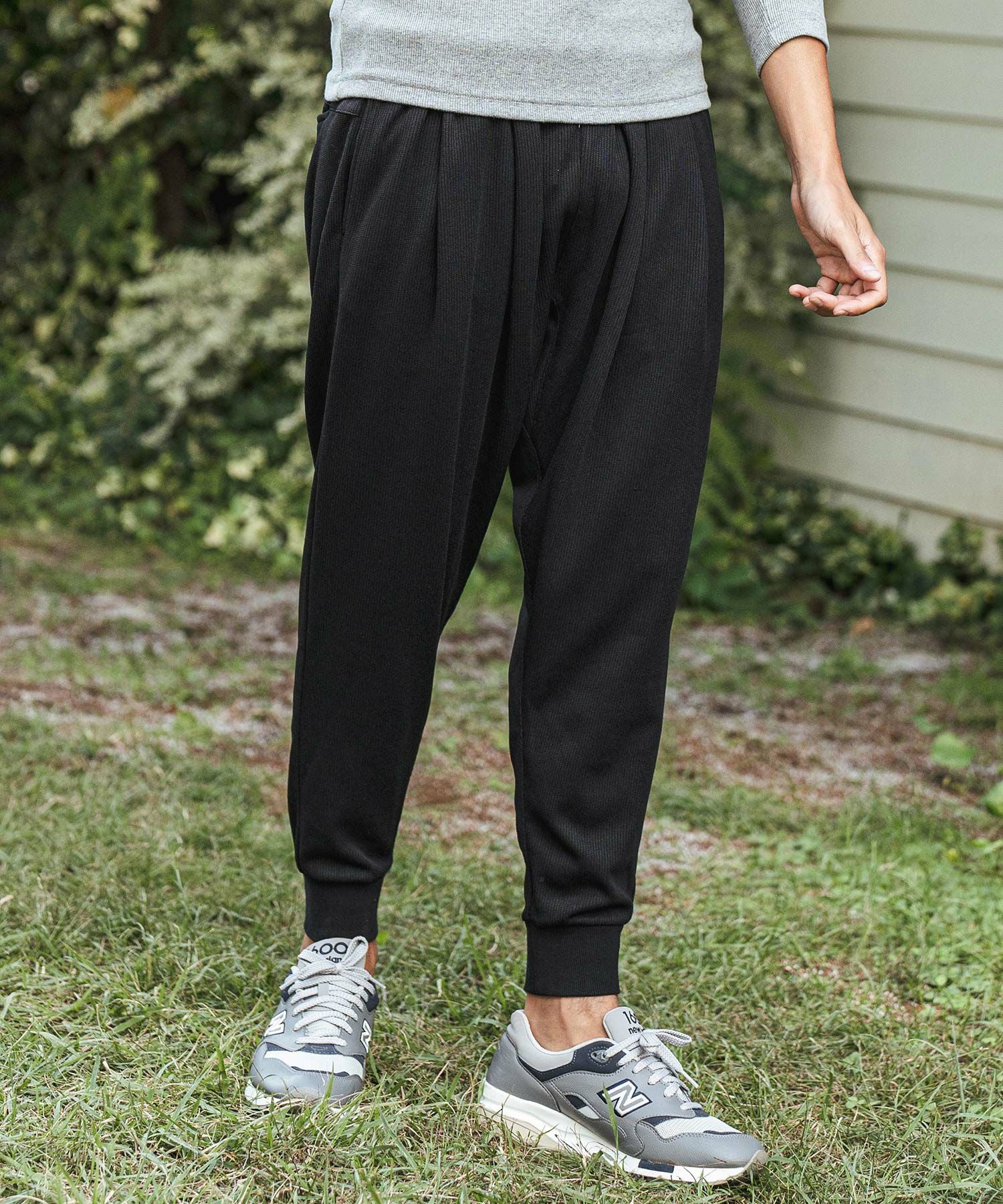 50%OFF【CAMBIO(カンビオ)】Dobby Stripe Jacquard Jogger Pants