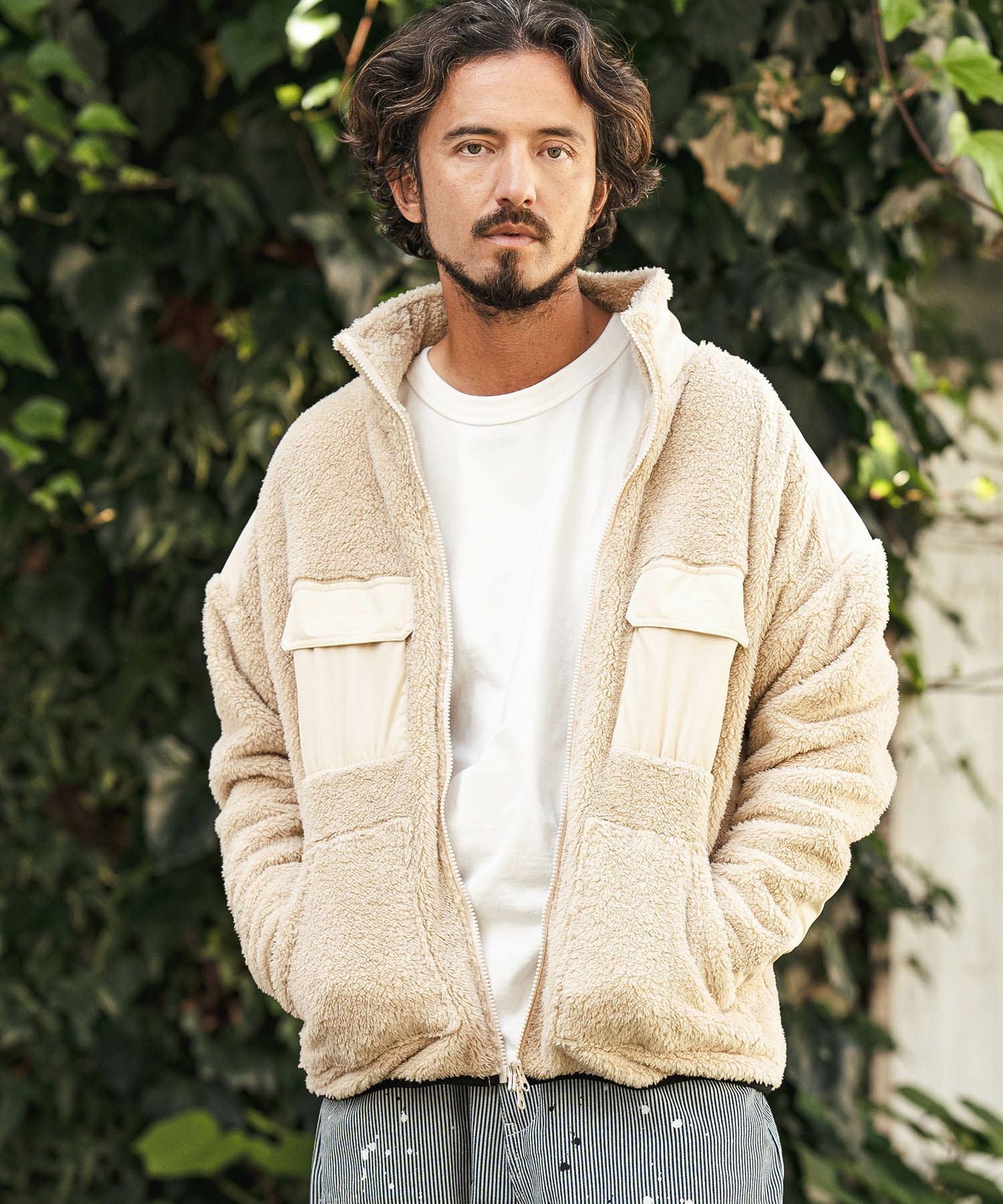 30%OFF【CAMBIO(カンビオ)】Short Micro Fur Nylon Combination Stand
