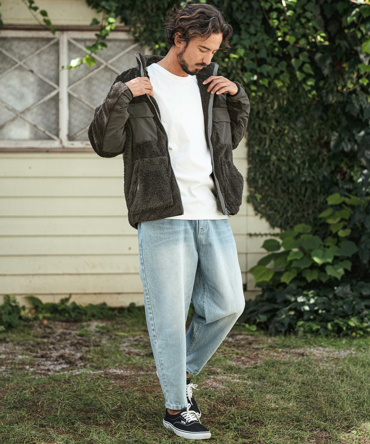 30%OFF【CAMBIO(カンビオ)】Short Micro Fur Nylon Combination Stand