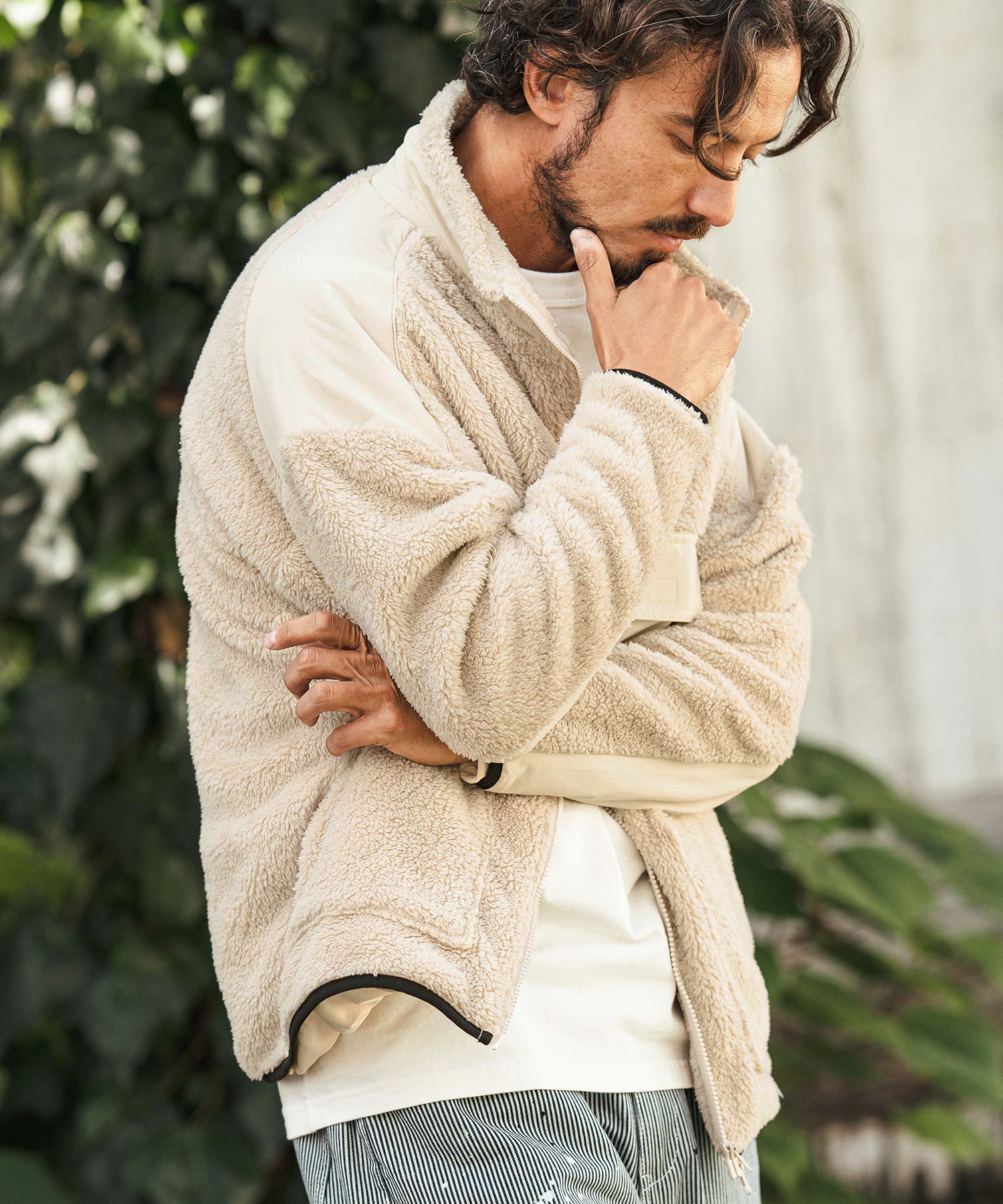 30%OFF【CAMBIO(カンビオ)】Short Micro Fur Nylon Combination Stand