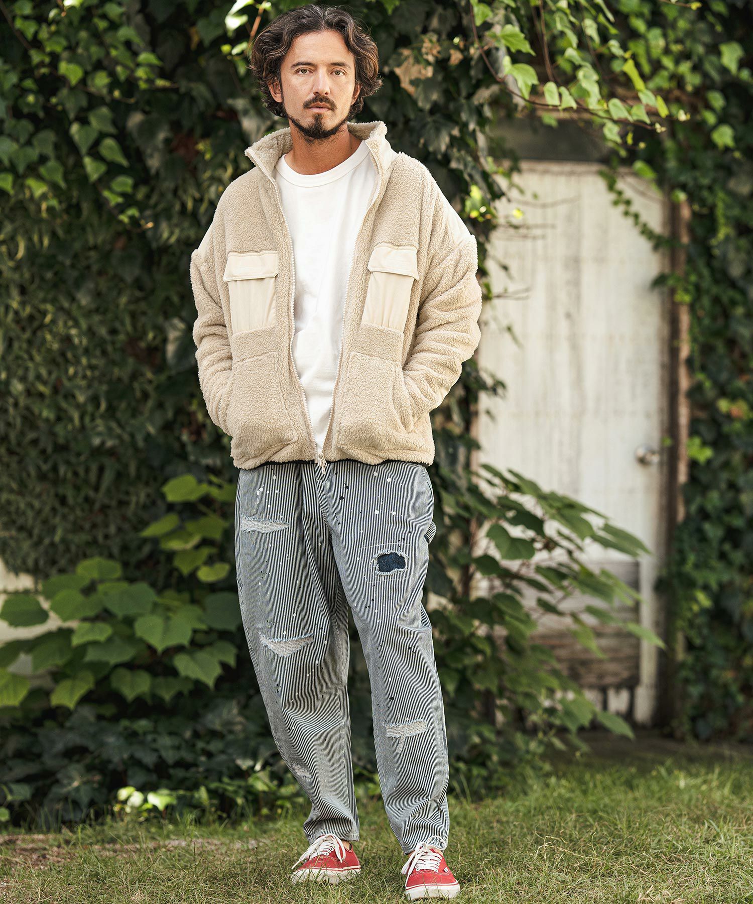 30%OFF【CAMBIO(カンビオ)】Short Micro Fur Nylon Combination Stand