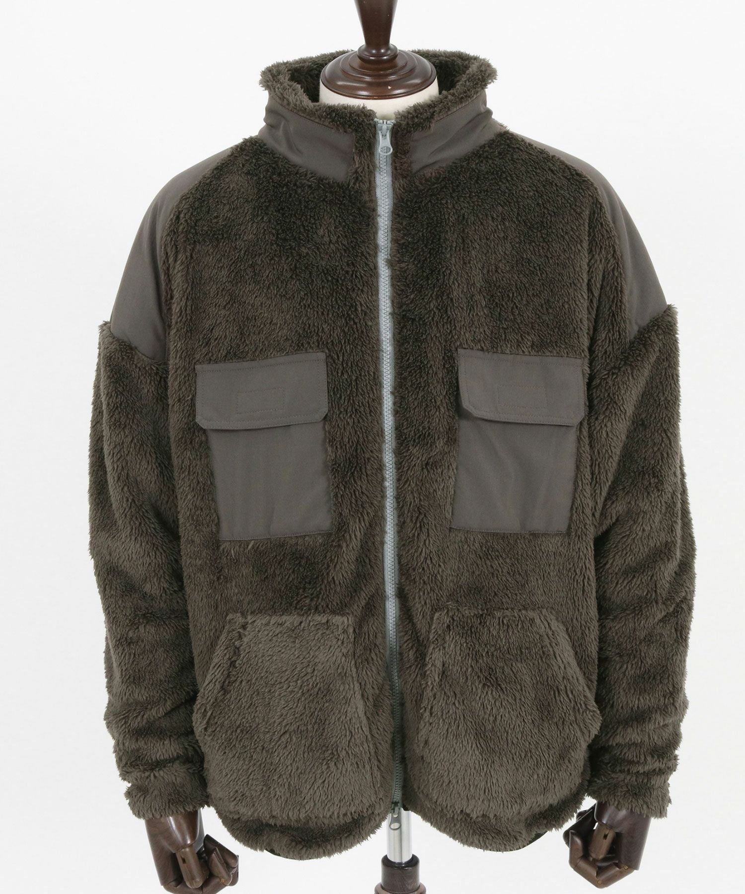 50%OFF【CAMBIO(カンビオ)】Short Micro Fur Nylon Combination Stand