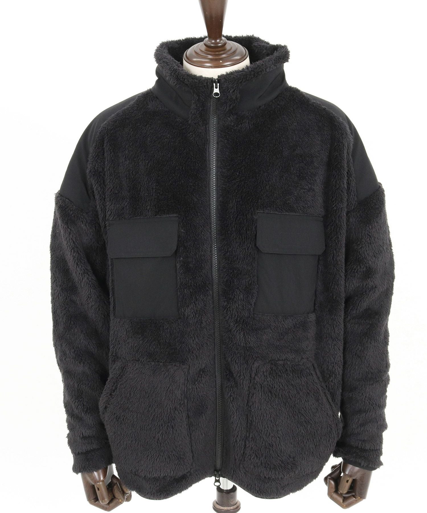 未使用❗️【PIOMBOピオンボ】極上 Wジャケット!/シルクリネン /サイズ46 50%OFF【CAMBIO(カンビオ)】Short Micro Fur Nylon Combination Stand
