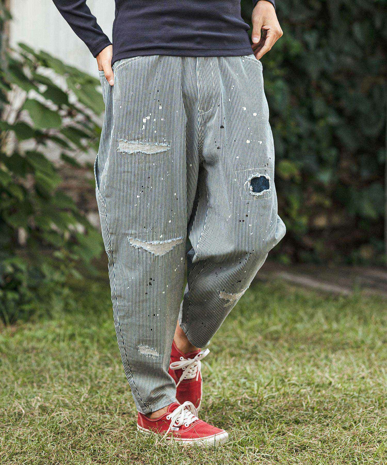 30%OFF【CAMBIO(カンビオ)】Hickory Denim Painter Pants ペインター 30%OFF【CAMBIO(カンビオ)】Hickory Denim Painter Pants ペインター