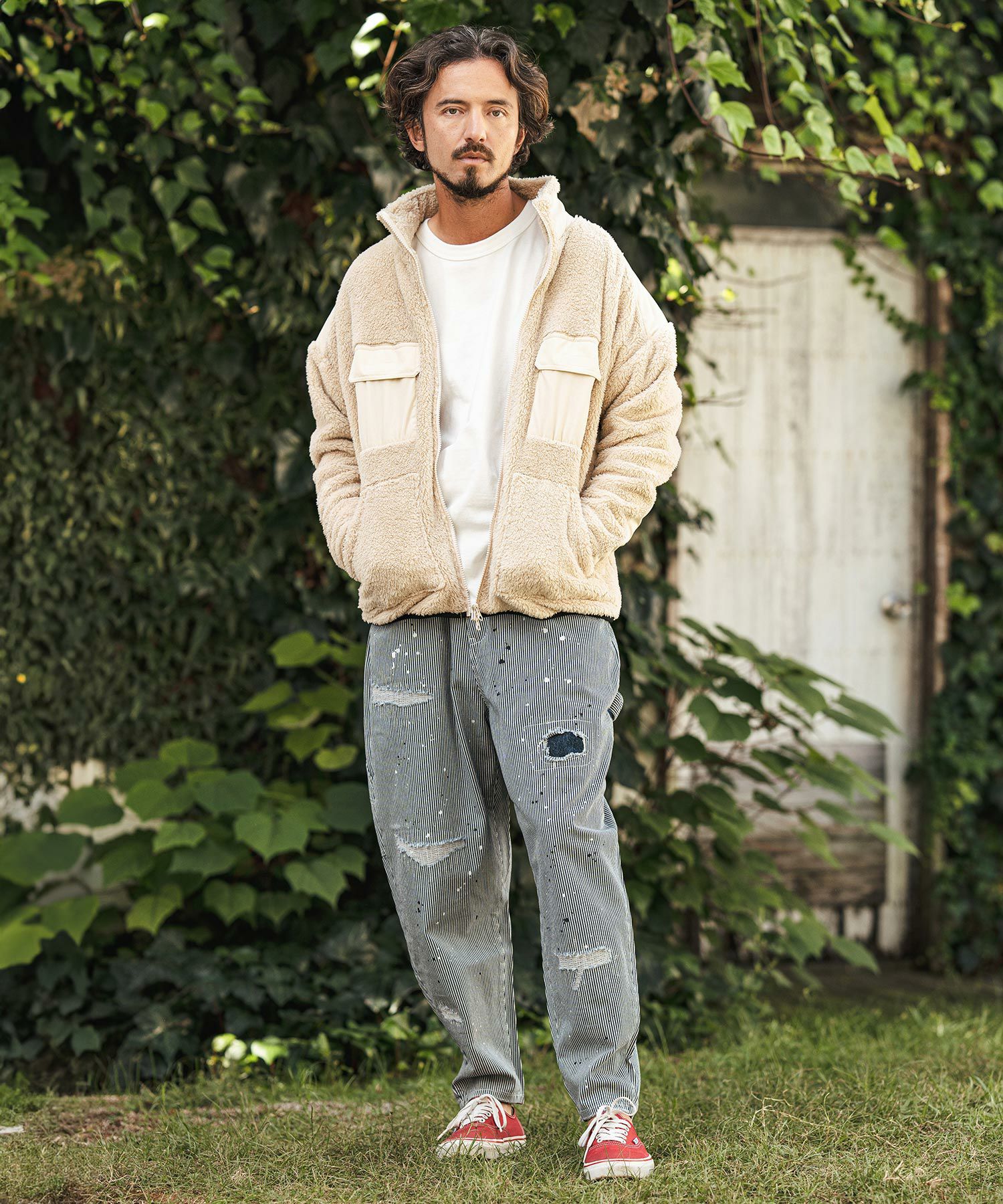 30%OFF【CAMBIO(カンビオ)】Hickory Denim Painter Pants ペインター