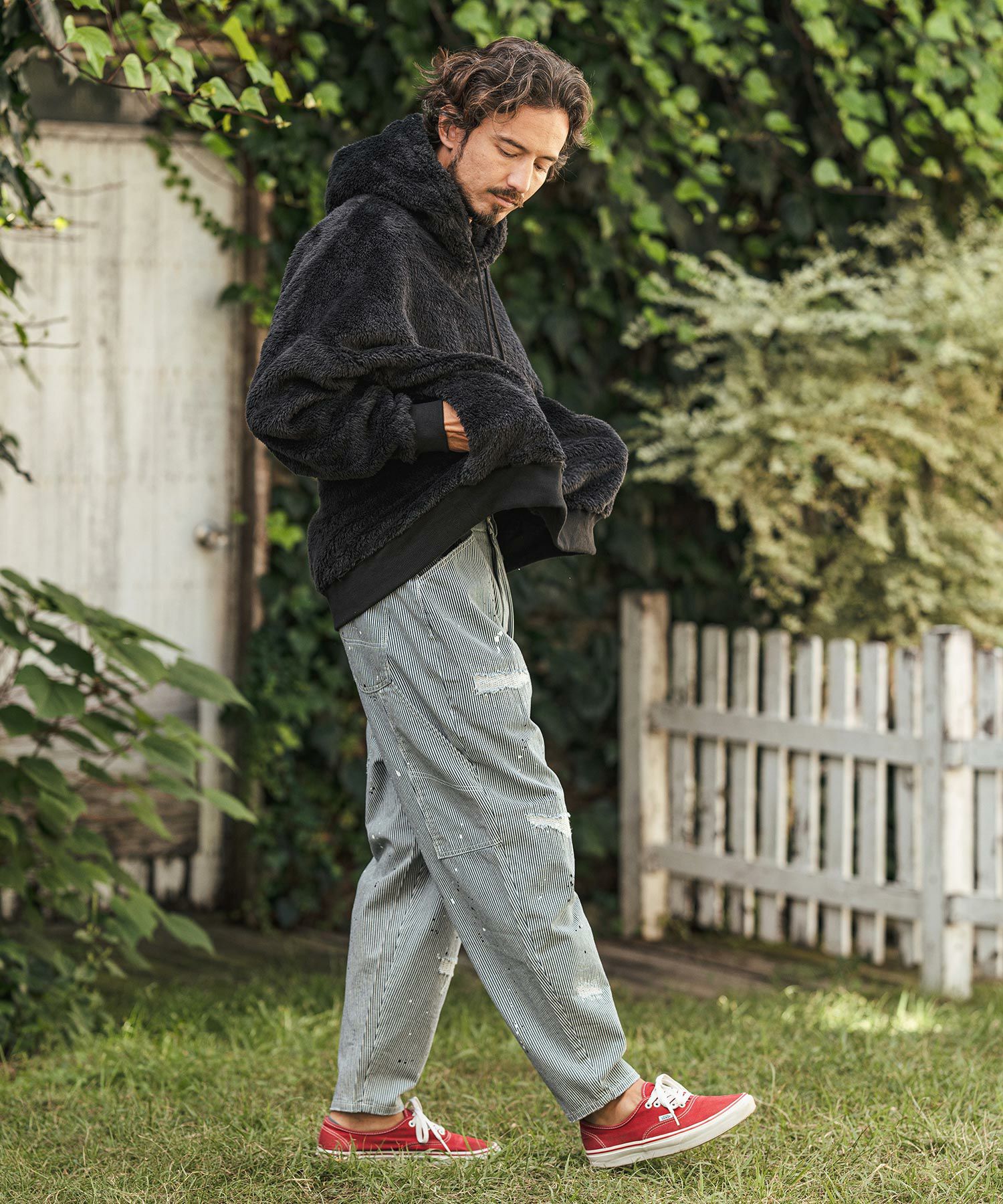 30%OFF【CAMBIO(カンビオ)】Hickory Denim Painter Pants ペインター