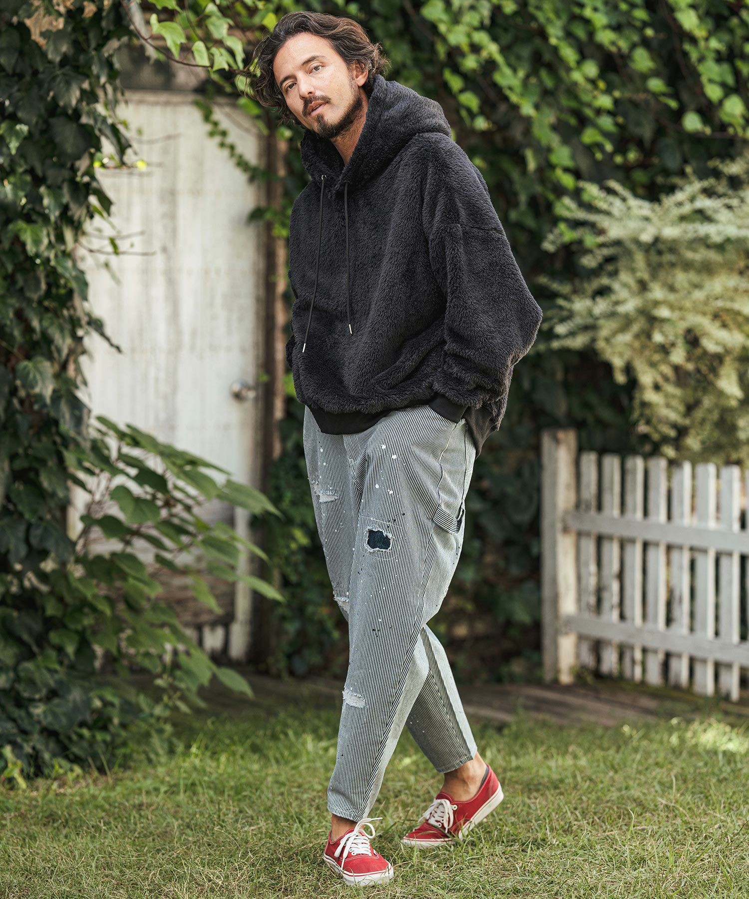パンツ PMAL-PTPP01 30%OFF【CAMBIO(カンビオ)】Hickory Denim Painter Pants ペインター