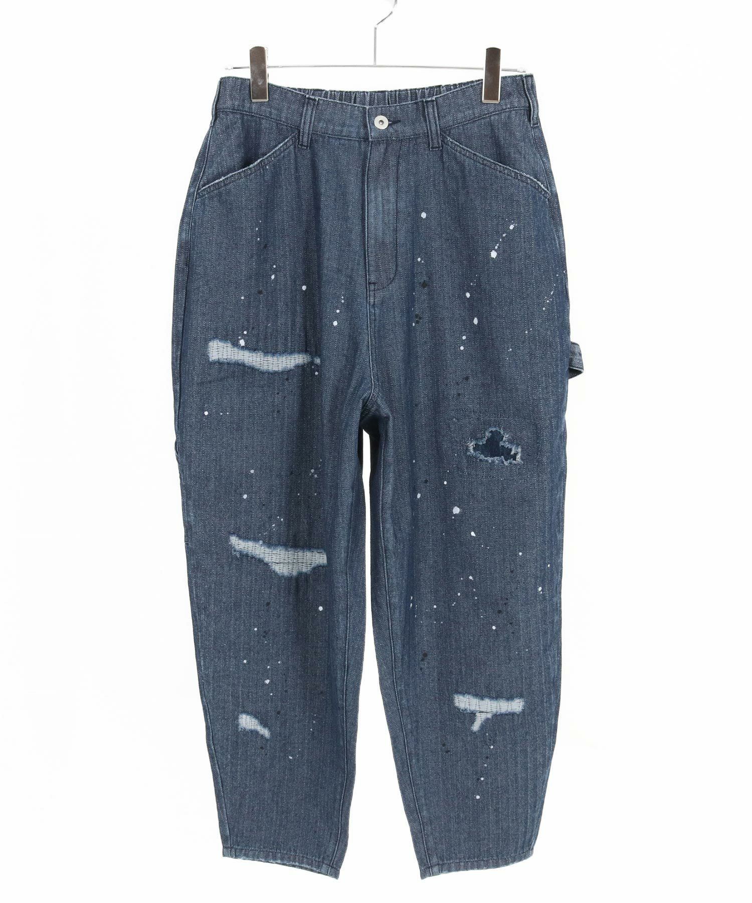30%OFF【CAMBIO(カンビオ)】Herringbone Denim Painter Pants