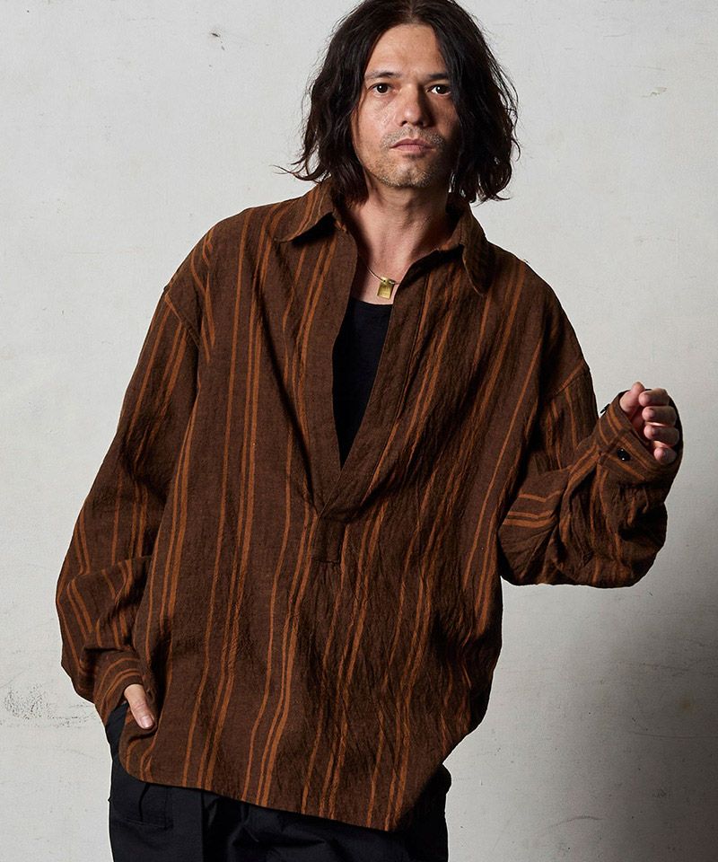 EGO TRIPPING(エゴトリッピング)】 BREBREEZE ノーボタンプルオーバー