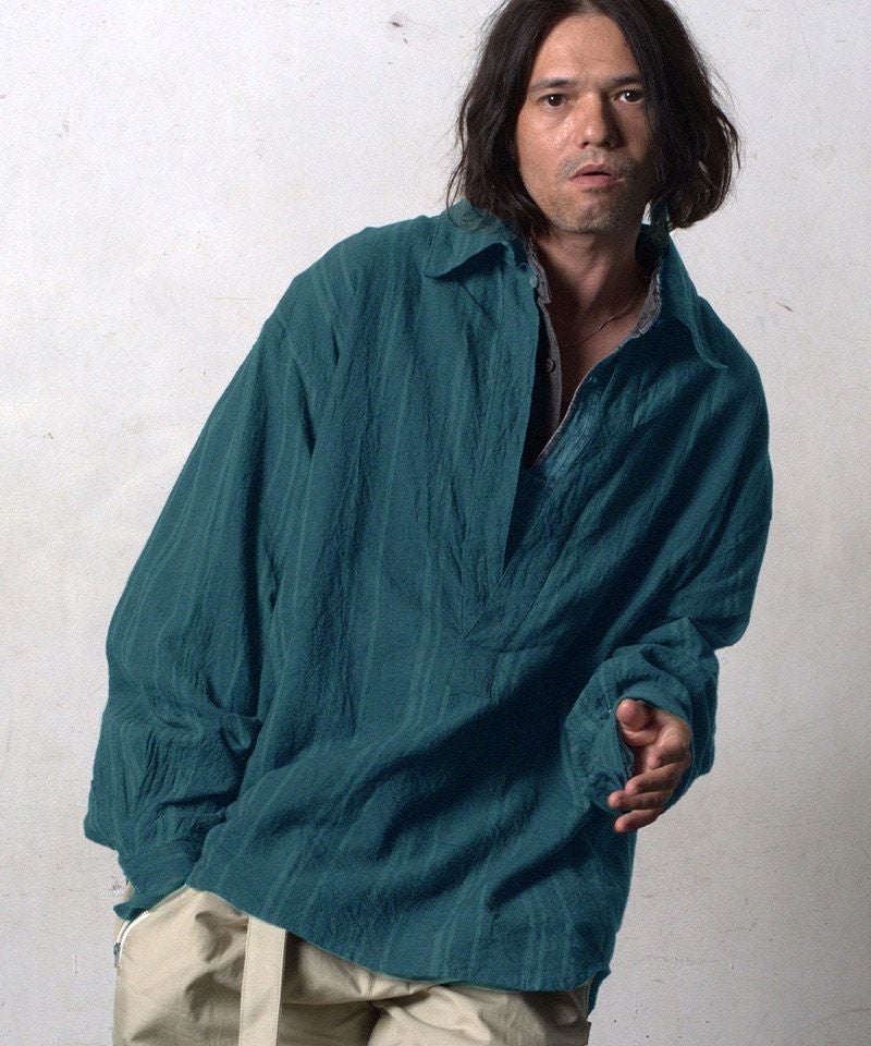 美品EGO TRIPPING エゴトリッピング / ウールシーピーオーシャツ EGO TRIPPING(エゴトリッピング)】GERMANSHIRT シャツ(616601