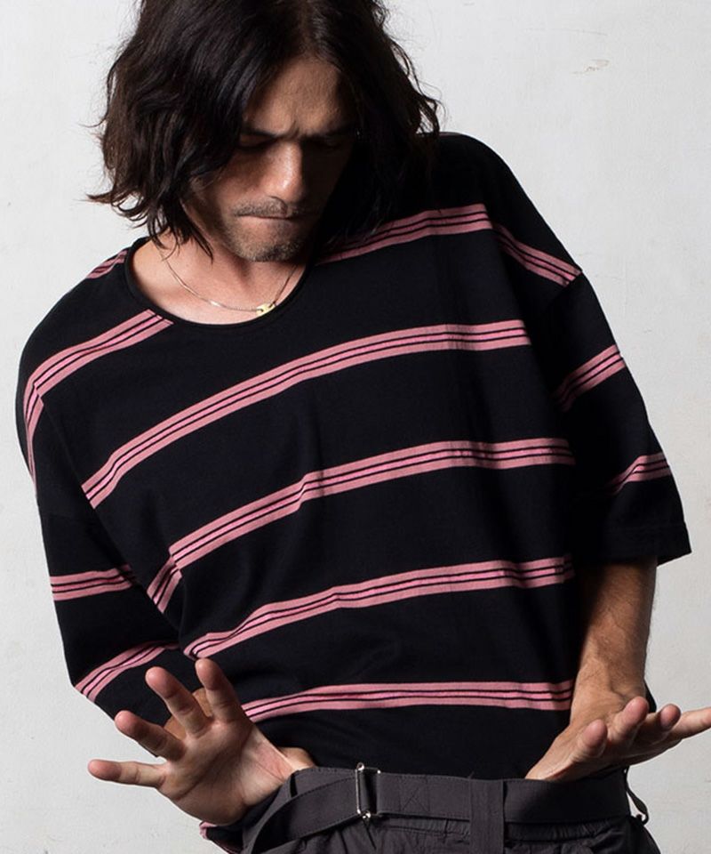 EGO TRIPPING(エゴトリッピング)】 BORDT ボーダー柄Tシャツ(666407