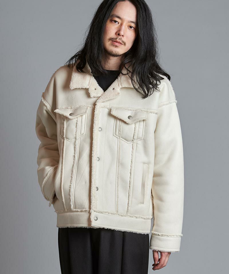 30%OFF【NO ID.(ノーアイディー)】 ﾌｪｲｸﾑｰﾄﾝBIG-Gｼﾞｬﾝ(855006-910B