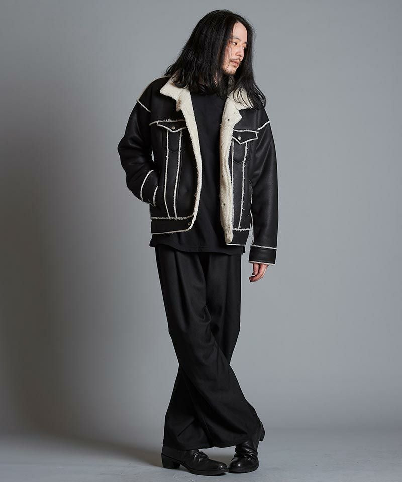 30%OFF【NO ID.(ノーアイディー)】 フェイクムートンBIG-Gジャン(855006-910B 30%OFF【NO ID.(ノーアイディー)】 フェイクムートンBIG-Gジャン(855006-910B