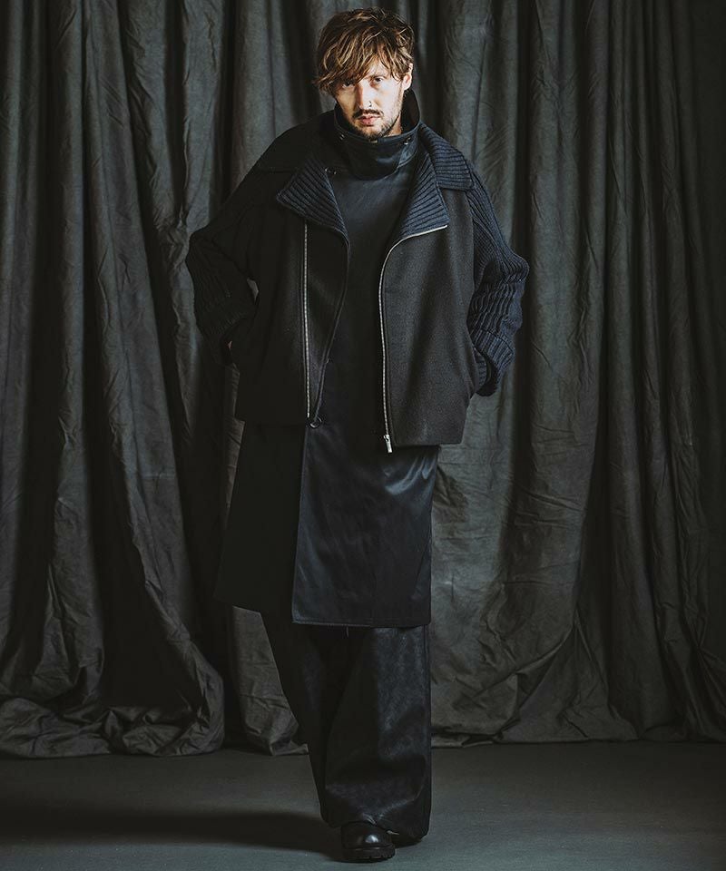 50%OFF【NO ID.(ノーアイディー)】ﾁｪﾝｼﾞﾝｸﾞﾆｯﾄBIGﾗｲﾀﾞｰｽJKT(855010