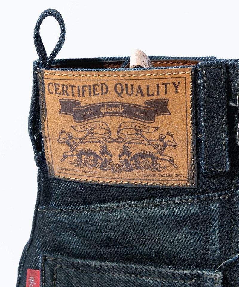 glamb(グラム)】Oiled Denim Boots オイルドデニムブーツ(GB0125-AC03