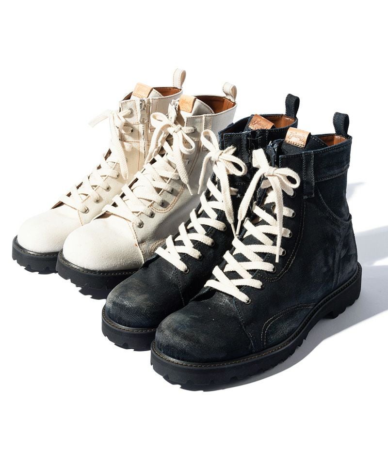 glamb(グラム)】Oiled Denim Boots オイルドデニムブーツ(GB0125-AC03
