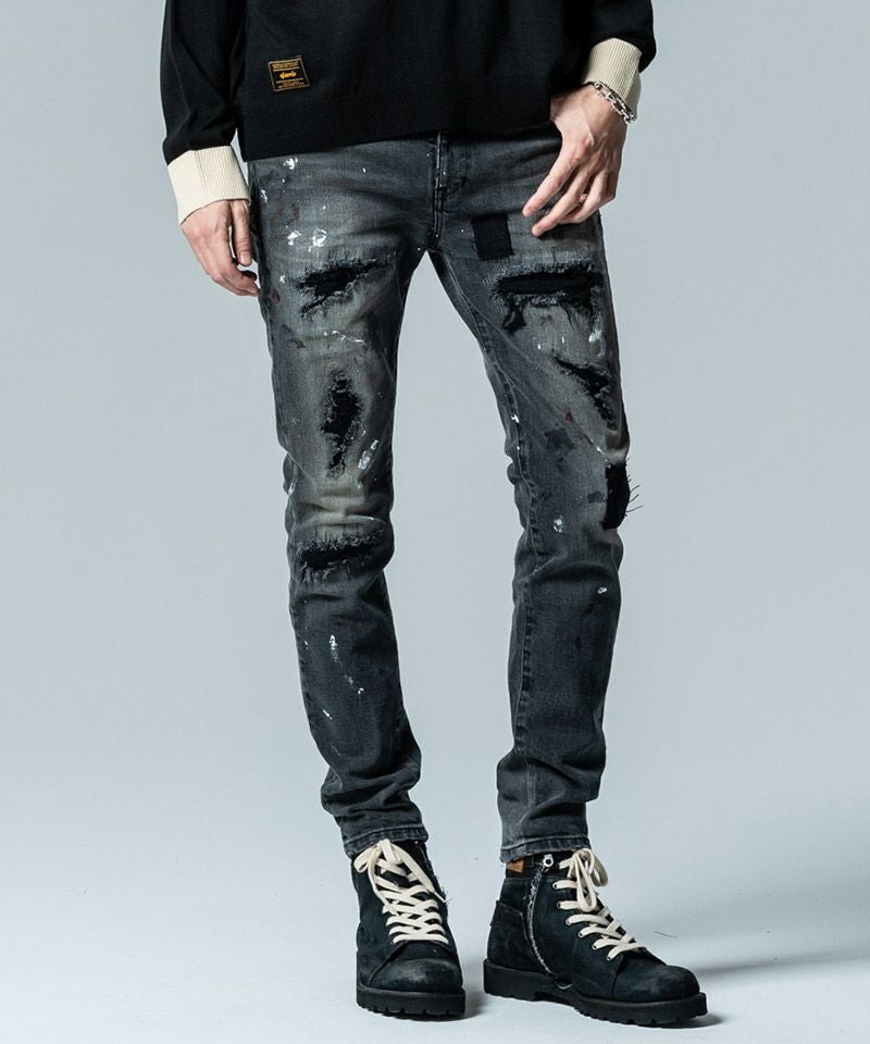 glamb(グラム)】Heavy Remake Stretch Denim ヘヴィリメイクストレッチ 