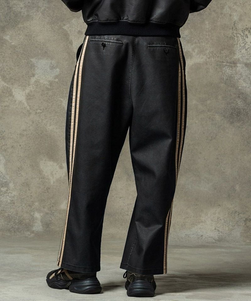glamb(グラム)】Synth Leather Track Pants シンセレザートラック