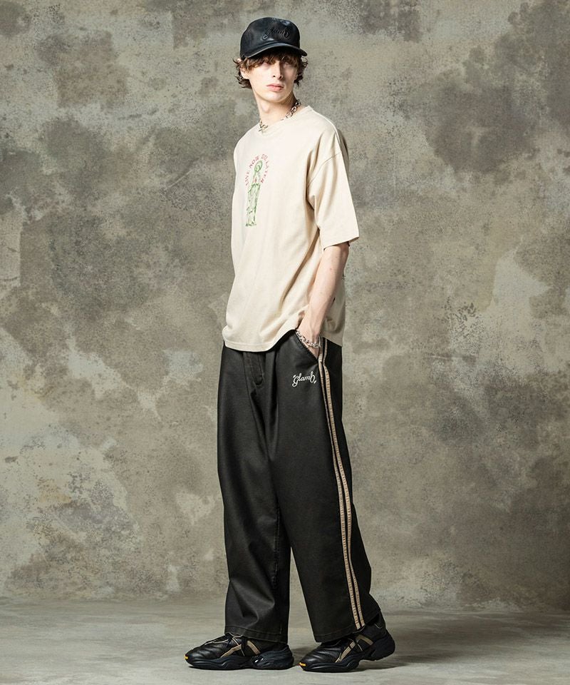 30%OFF【glamb(グラム)】Synth Leather Track Pants シンセレザー