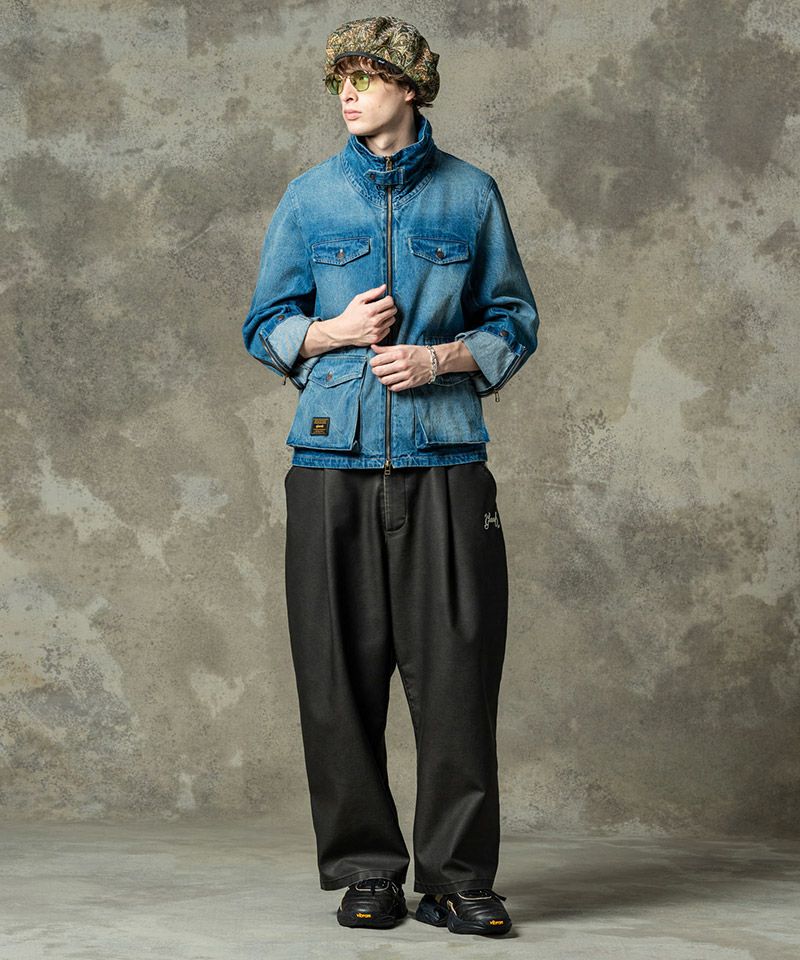 glamb(グラム)】Synth Leather Track Pants シンセレザートラック