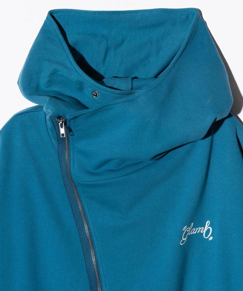 glamb(グラム)】Asymmetry Layered Hoodie アシンメトリーレイヤード