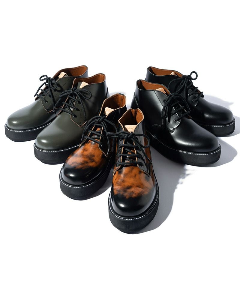 glamb ワークブーツ　yoshiさま専用 glamb(グラム)】Four Holes Chukka Boots フォーホールチャッカブーツ