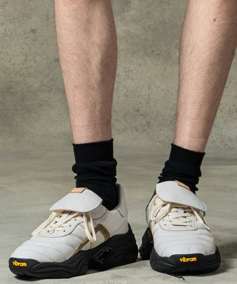 20%OFF【glamb(グラム)】Crack Leather Sneakers クラックレザー 