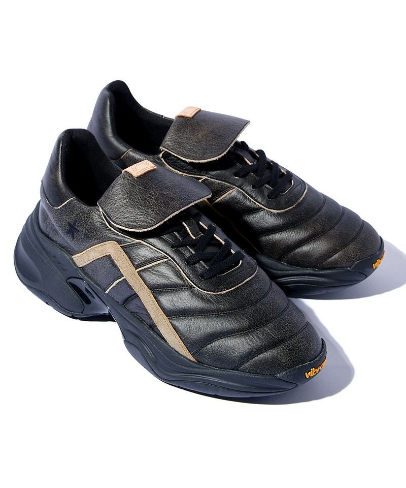 glamb(グラム)】Crack Leather Sneakers クラックレザースニーカー