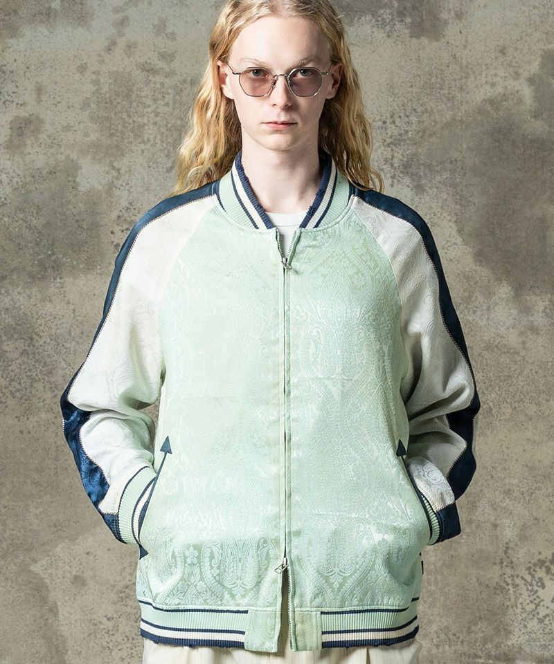 N018 glamb Aging Paisley ska jamper 未使用品 glamb（グラム） スカジャン Aging Paisley Ska Jumper / エイジング