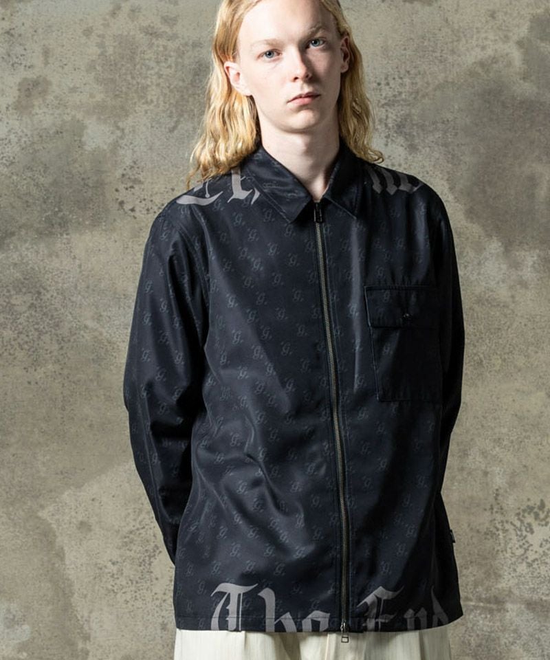 glamb(グラム)】Monogram Black Letter Shirt モノグラムブラック 