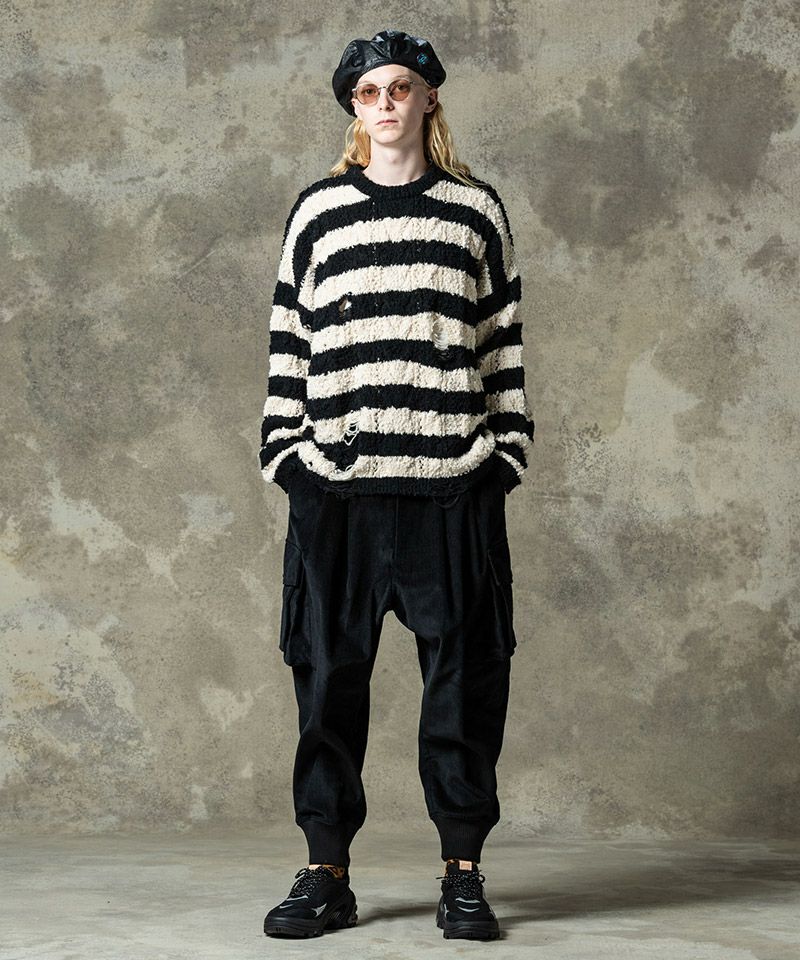 glamb(グラム)】Corduroy Deformed Pants コーデュロイディフォーム