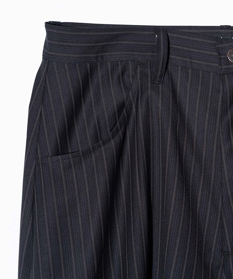 glamb(グラム)】Irregular Tuck Wide Slacks ファイブタックワイド