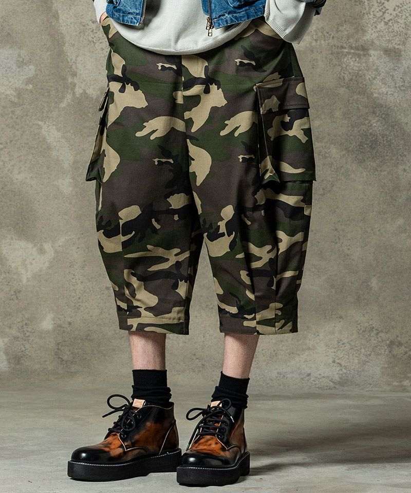 glamb(グラム)】Cropped Sarrouel Cargo Pants クロップドサルエル
