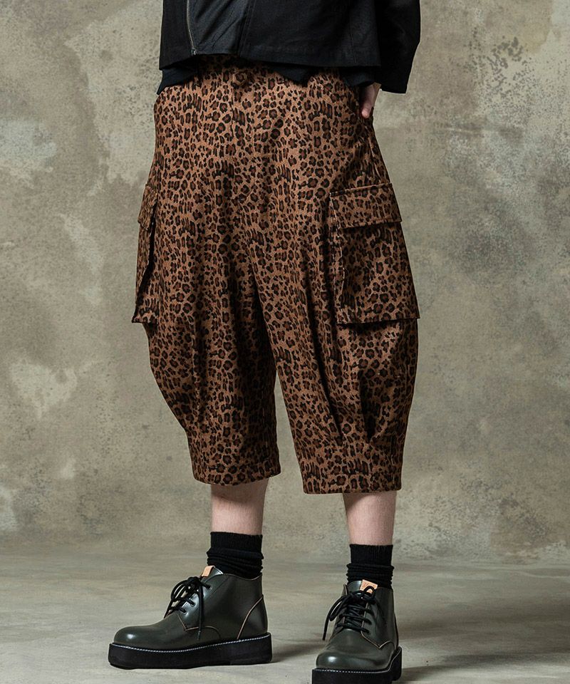 美品 23SS グラム クロップド サルエル カーゴ パンツ 黒 ブラック L glamb(グラム)】Cropped Sarrouel Cargo Pants クロップドサルエル