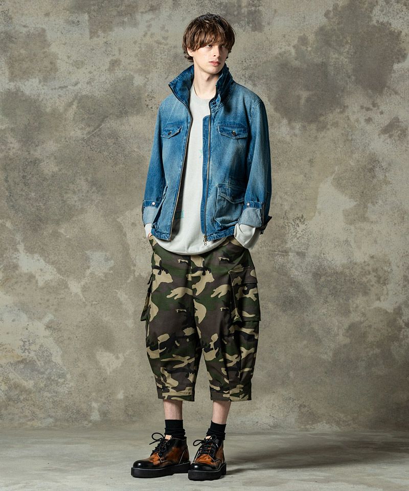 glamb(グラム)】Cropped Sarrouel Cargo Pants クロップドサルエル